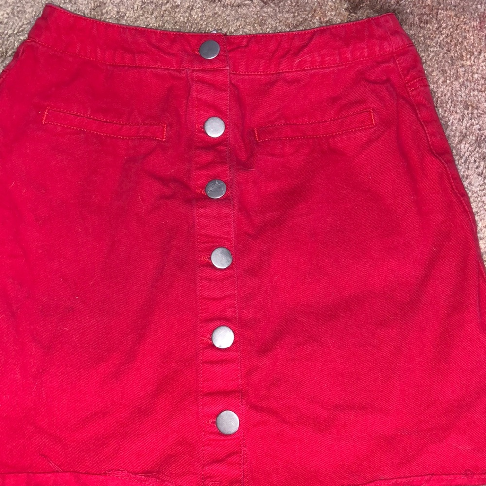 button up skirt